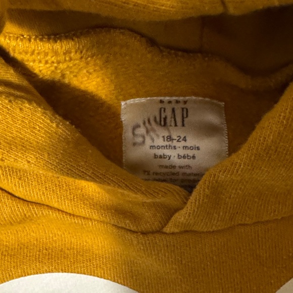 GAP Kids Mustard Monster Hoodie - Picture 2 of 3